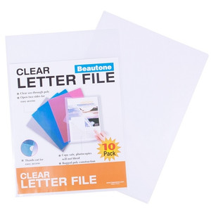 BEAUTONE CLEAR LETTERFILES 44004 (Pack of 10)