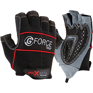 MAXISAFE MECHANICS GLOVES G-Force Grip Mechanics Glove Fingerless, Extra Large