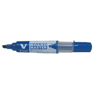 PILOT BEGREEN V WHITEBOARD MARKER Chisel Tip Blue, Bx10