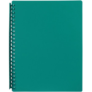 A4 20PG REFILLABLE DISPLAY BOOK - GREEN