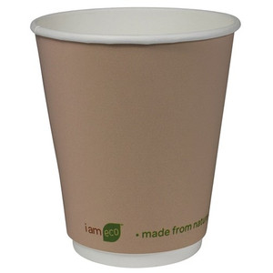 DOUBLE WALL 16OZ I AM ECO CUP - BROWN CARTON OF 500