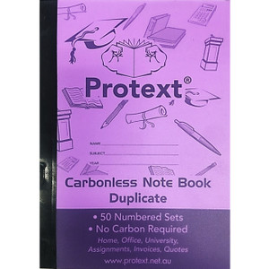 PROTEXT CARBONLESS NOTE BOOK DUPLICATE 100'S