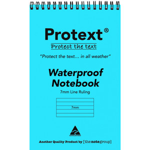 PROTEXT A6 50 SHEET WATERPROOF NOTE BOOK TWIN WIRE 7MM RULED