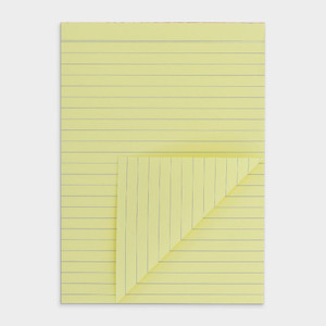 A5 50 SHEET PREMIUM BOND PAD RULED 2 SIDES - YELLOW (Price Per Individual Pad)