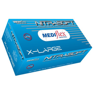 MERCK NITRILE GLOVE EXTRA LARGE 
(NISFT-XL) Blue, Powder Free Box of 200