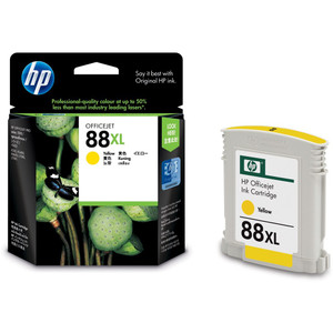 HP 88XL ORIGINAL YELLOW HIGH YIELD INK CARTRIDGE (C9393A) Suits Officejet Pro K550 / K550dtn