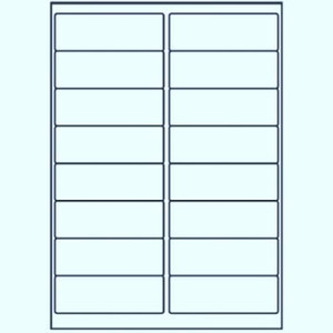 022 LABEL SIZE 99MM X 34MM 16 Labels Per Sheet Bx100 Tint Blue