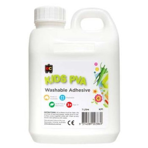 EC KIDS WASHABLE PVA GLUE 1 LITRE