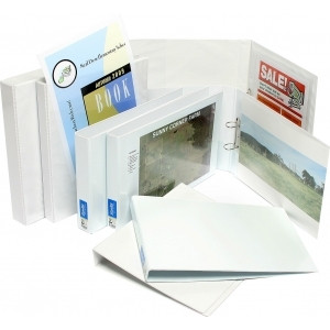 BANTEX INSERT BINDER A3 38mm 2D Ring Landscape White 100851658