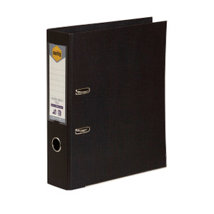 MARBIG PE LINEN LEVER ARCH A4 - Black 6601002 / 6501002