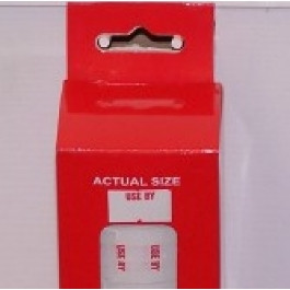 PRICING GUN LABELS Use By Permanent 21x12mm, Pk10 PGL055HP