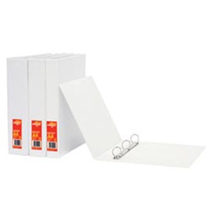 Bantex Standard Insert Ring Binder PP A4 2D Ring 25mm - White (2731-207)