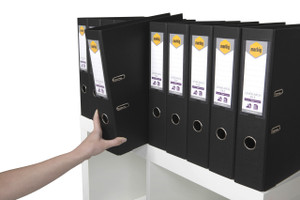 MARBIG LEVER ARCH FILE FOOLSCAP BLACK