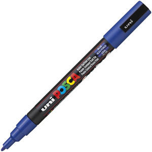 UNI PC-3M POSCA POSTER MARKER FINE BULLET TIP 1.3MM BLUE