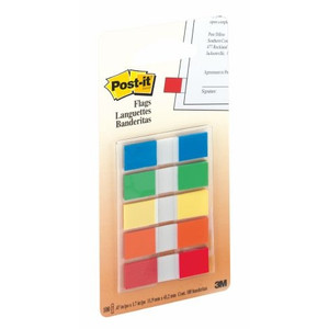 POST IT 683-5CF FLAGS ASSTD 12 X 43MM