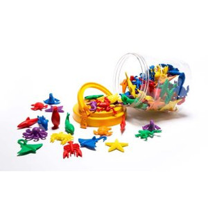 SEA LIFE COUNTERS JAR OF 84