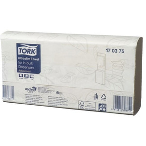TORK ULTRA SLIM TOWEL FOR IN-BUILT DISPENSERS 150 SHEETS CARTON OF 20