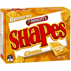 ARNOTTS BISCUITS Cheddar Shapes 175gm
