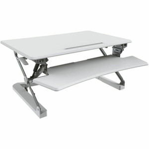 SYLEX ARISE DESKALATOR HEIGHT 890mm x 580mm Medium White (suits dual monitors)