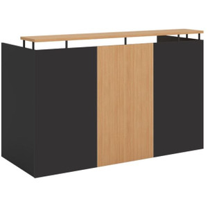RECEPTION DESK ONLY 1800 (W) X 750 (D) X 1100 (H) BEECH / CHARCOAL