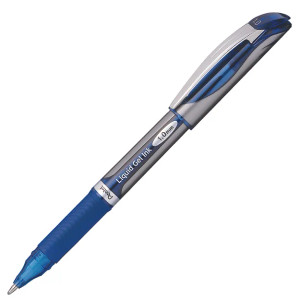 Pentel BL60 Energel Xm Deluxe Gel Ink Pen 1.0mm Blue, Box of 12