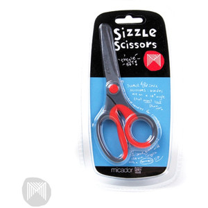 SIZZLE SCISSORS RED 130MM MICADOR