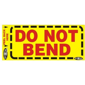 STIXXON LABEL 'DO NOT BEND' 130mm x 60mm Bx500