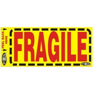 STIXXON LABEL 'FRAGILE' 130mm x 60mm Bx500