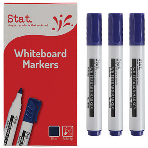 STAT WHITEBOARD MARKER BULLET 2.0mm Blue