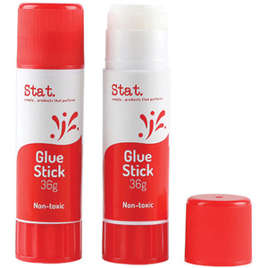 STAT GLUE STICK PVP CLEAR 36GM
