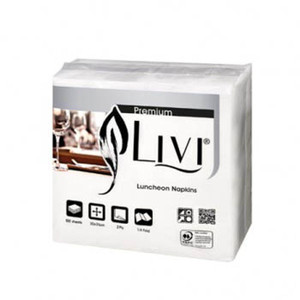Livi Premium Luncheon Napkins 2 Ply 200 Sheets Box of 20