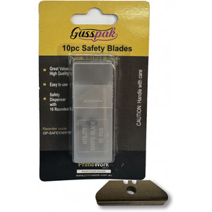 Gusspak Retractable Safety Knife Replacement Blades 10pc Safety Blades