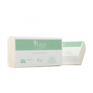 LIVI BASICS MULTIFOLD HAND TOWEL 200 Sheets per Pack, 23cm x 23cm, 20 Packs per Carton x 10 Cartons (200 Packs)