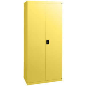 Economy Stationery Cupboard 2000mm (H) x 900mm (W) x 450mm (D) Lemon Yellow