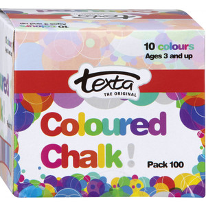 TEXTA COLOURED CHALK Pack of 100
