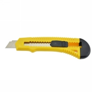 CUTTING KNIFE ITALPLAST 18MM GENERAL PURPOSE YELLOW