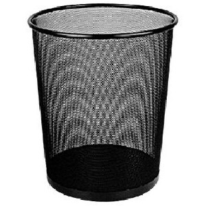 Deli Waste Bin 9189 Mesh Black 27 Litre