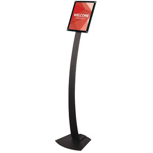 Contemporary Sign Stand A4 305(W) x 1423(H) x 305(D) mm Black