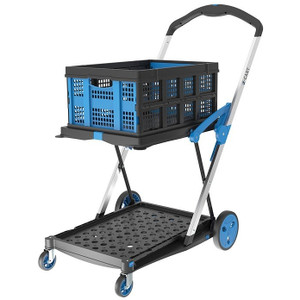 X-CART COLLAPSIBLE TROLLEY INCLUDES ONE COLLAPSIBLE CRATE/BASKET