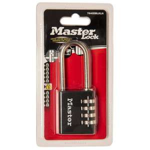 MASTER LOCK 51MM SHACKLE COMBINATION PADLOCK 7640EURDBLKLH