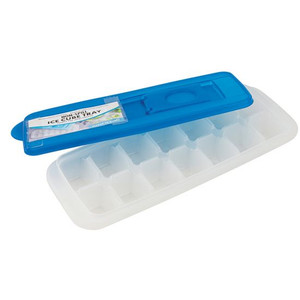 Non-Spill Ice Cube Tray With Lid 29 x 10cm (Makes 14 Cubes)