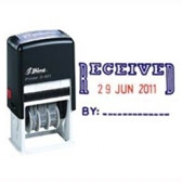 Shiny S402 Self-Inking Date Stamp With Message - RECEIVED