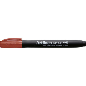 Artline Supreme Permanent Marker 0.4Mm Brown (Box of 12)