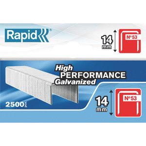 RAPID 53 STAPLES 14mm Box 2500