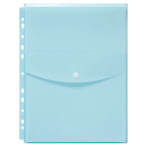 MARBIG BINDER WALLET A4 TOP OPEN PASTEL BLUE