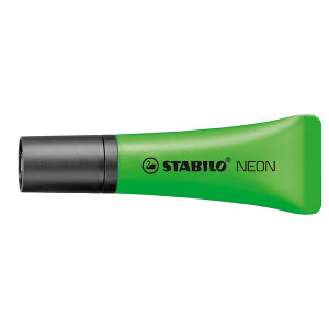 STABILO NEON HIGHLIGHTER GREEN BOX 10