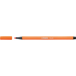 STABILO PEN 68 FIBRE TIP PEN PALE VERMILLION (BX10)
