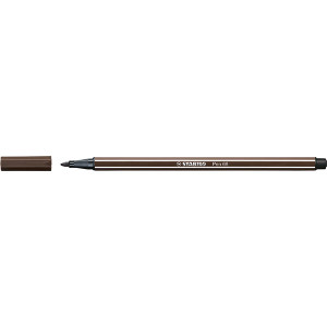 STABILO PEN 68 FIBRE TIP PEN UMBER (BX10)