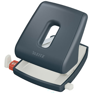 LEITZ COSY HOLE PUNCH 30SHT VELVET GREY