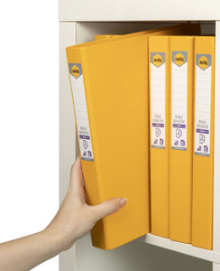 MARBIG RING BINDER A4 25MM 2D PE YELLOW